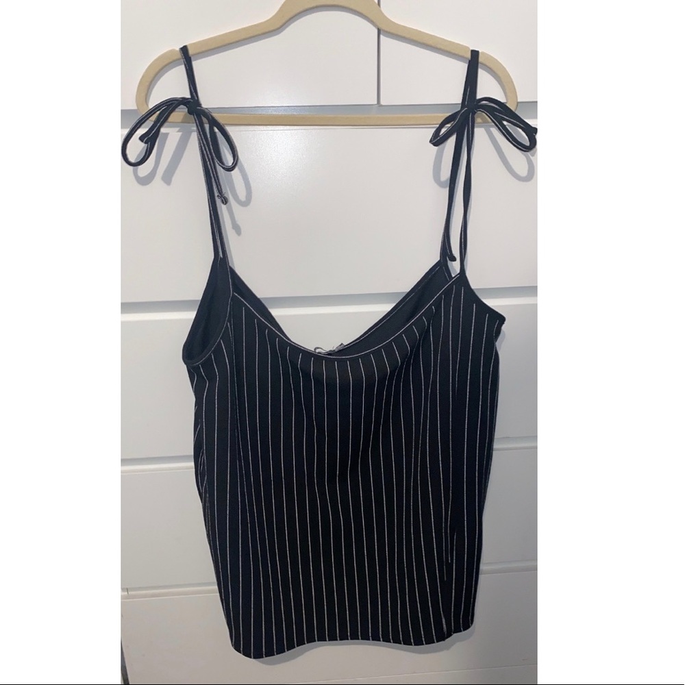 Plus Stripe Pinafore